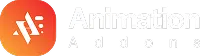 Animation addons logo white